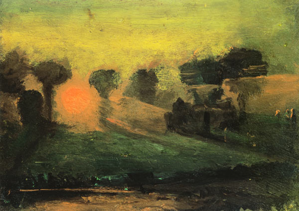 Sunset through Trees a Francis Danby