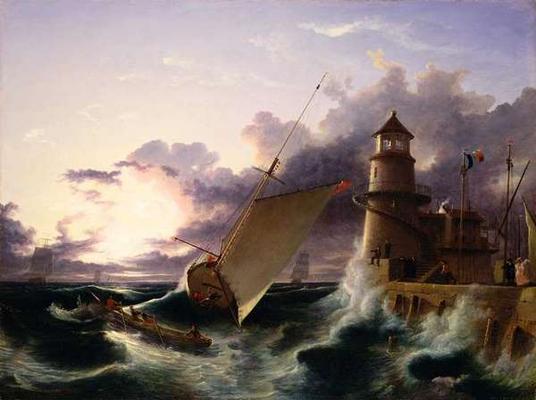 Shipwreck (oil on canvas) a Francis Danby