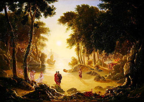 The Enchanted Island (oil on canvas) a Francis Danby