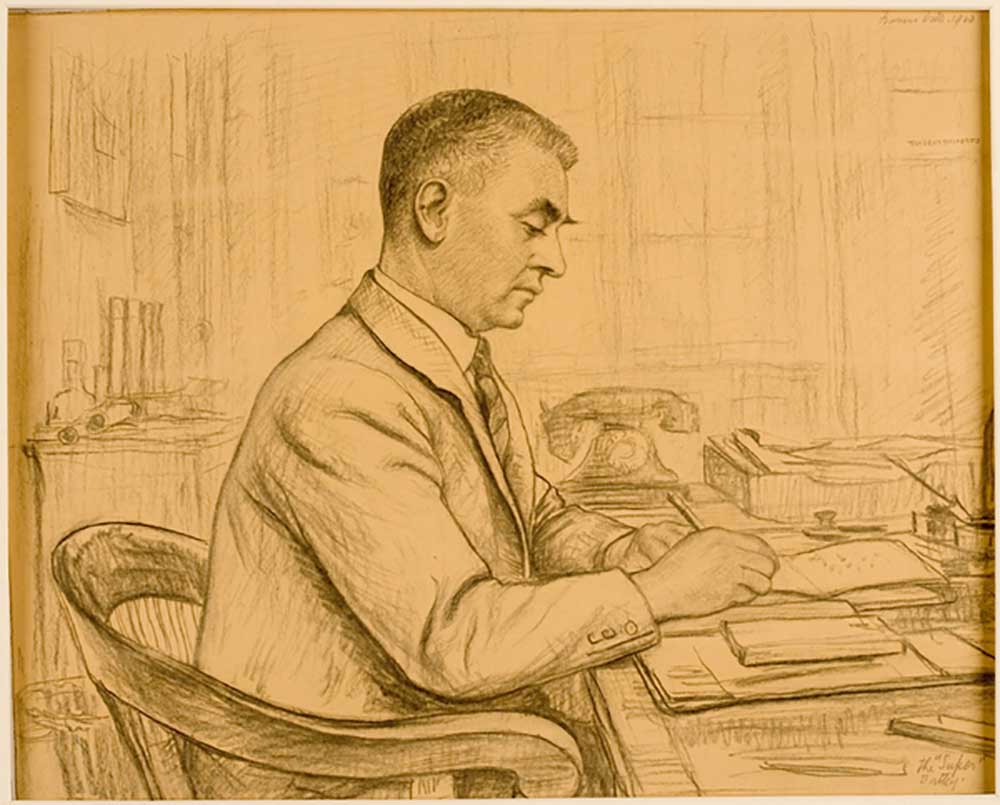 The Superintendent, Birtley (Leonard S. Flatman) a Francis Dodd