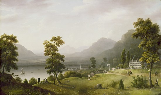 Carter's Tavern at the Head of Lake George, 1817-18 a Francis Guy