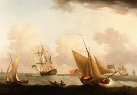 Shipping off the Dutch Coast a Francis Swaine
