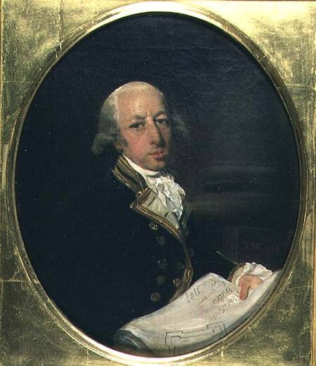 Portrait of Arthur Phillip (1738-1814), Commander of the First Fleet in 1788, founder and first Gove a Francis Wheatley