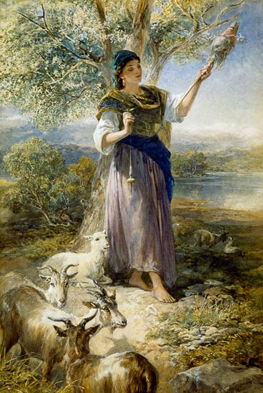 A Spanish Goatherd a Francis William Topham