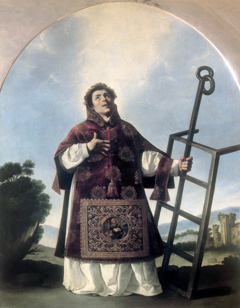 F.de Zurbaran / St.Lawrence a Francisco de Zurbarán (y Salazar)