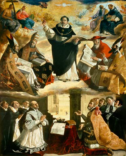 The Apotheosis of St. Thomas Aquinas a Francisco de Zurbarán (y Salazar)