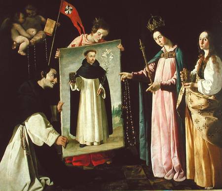 The Apparition of the Virgin to the Monk of Soriano a Francisco de Zurbarán (y Salazar)