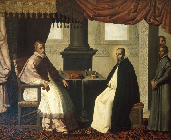 F.de Zurbarán, Bruno and Urban II a Francisco de Zurbarán (y Salazar)