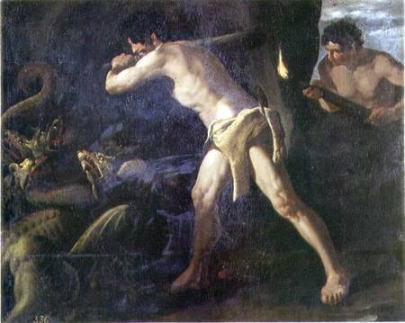 Hercules Fighting with the Lernaean Hydra a Francisco de Zurbarán (y Salazar)