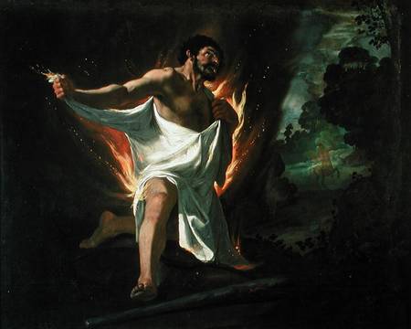 Hercules Tearing the Burning Robe a Francisco de Zurbarán (y Salazar)