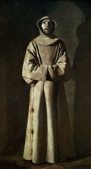 St. Francis (1181-1226) a Francisco de Zurbarán (y Salazar)