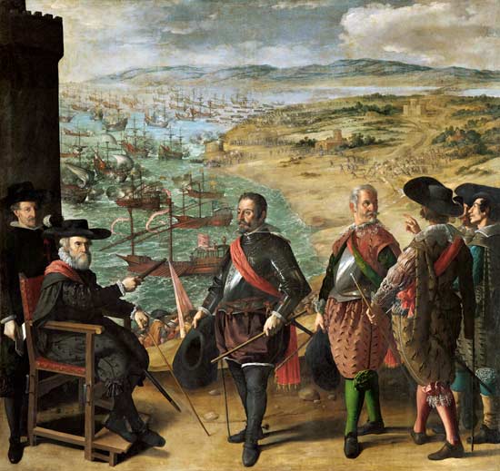 The Defence of Cadiz against the English a Francisco de Zurbarán (y Salazar)