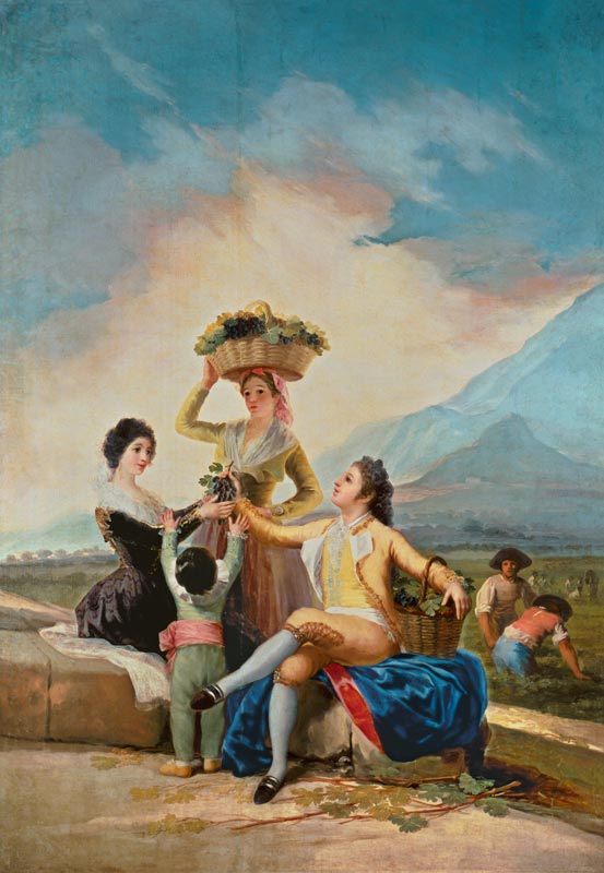 Autumn, or The Grape Harvest a Francisco Jose de Goya