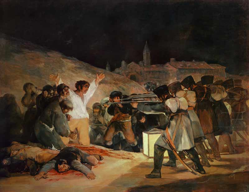 The shooting of the insurgents a Francisco Jose de Goya