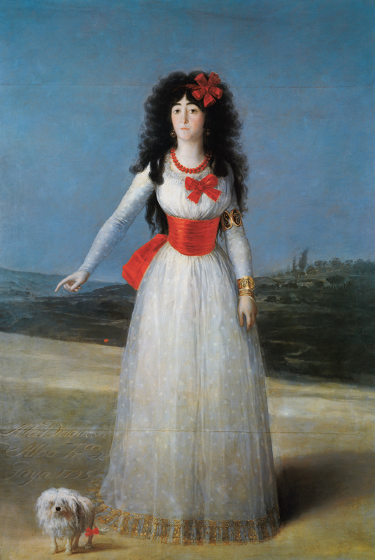 The duchess of alb. a Francisco Jose de Goya
