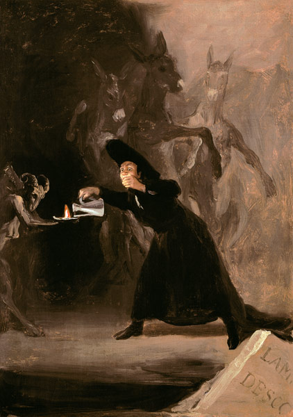 The Devils Lamp a Francisco Jose de Goya