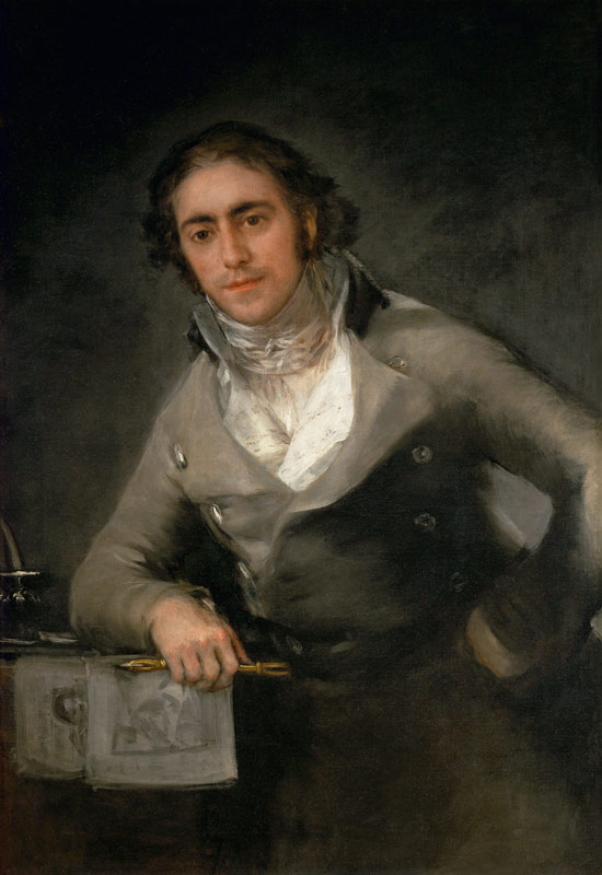 Portrait of a man presumed to be Don Evaristo Perez de Castro a Francisco Jose de Goya