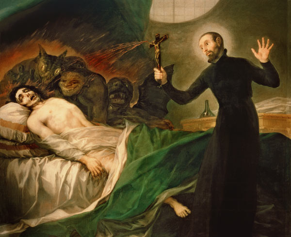 St. Francis Borgia (1510-72) Helping a Dying Impenitent a Francisco Jose de Goya