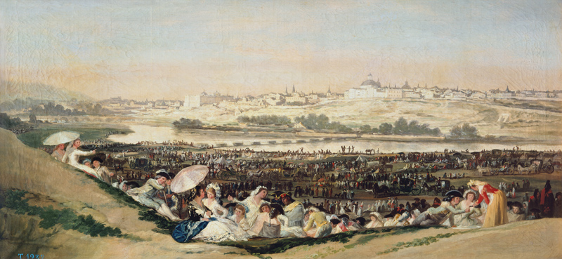 Public festival on the San Isidro day a Francisco Jose de Goya