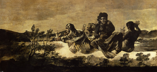 Atropos, or: (the Parcae end the black pictures of the Quinta del Sordo) a Francisco Jose de Goya