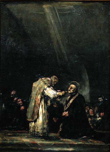 The Last Communion of St. Joseph Calasanz (1556-1648) a Francisco Jose de Goya