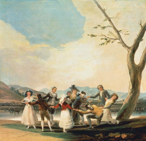The blind-man's-buff game a Francisco Jose de Goya