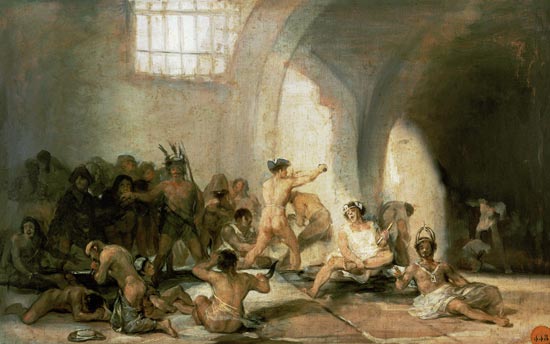 The lunatic asylum. a Francisco Jose de Goya