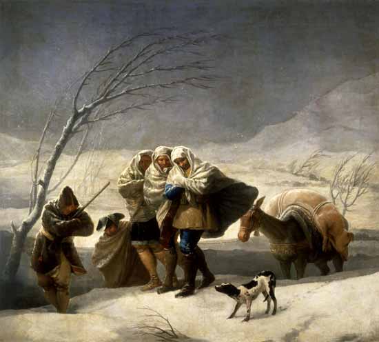 L'inverno (o:nevicata) a Francisco Jose de Goya