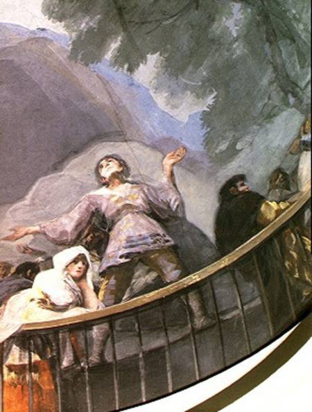 An Ecstatic Witness, detail from the Miracle of St. Anthony of Padua, from the cupola a Francisco Jose de Goya