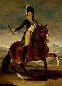 Ferdinand VII. to horse a Francisco Jose de Goya