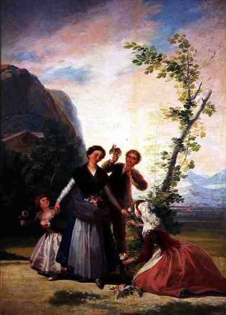 The Florists or Spring a Francisco Jose de Goya