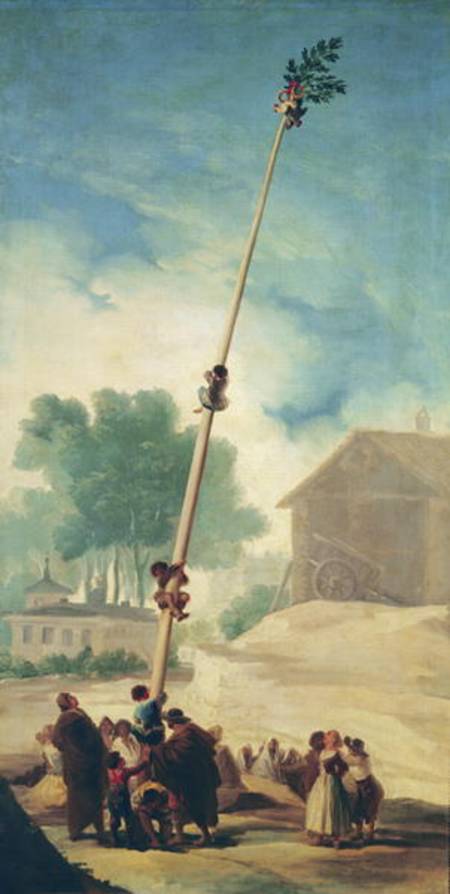 The Greasy Pole a Francisco Jose de Goya