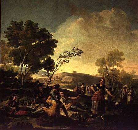 Picnic by the Banks of a River a Francisco Jose de Goya
