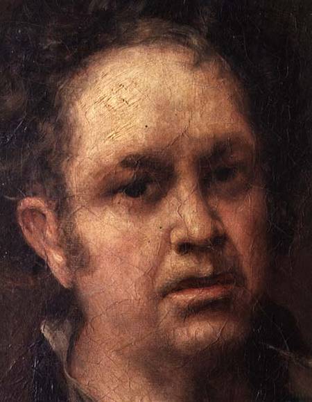 Self Portrait at the Age of 69 a Francisco Jose de Goya