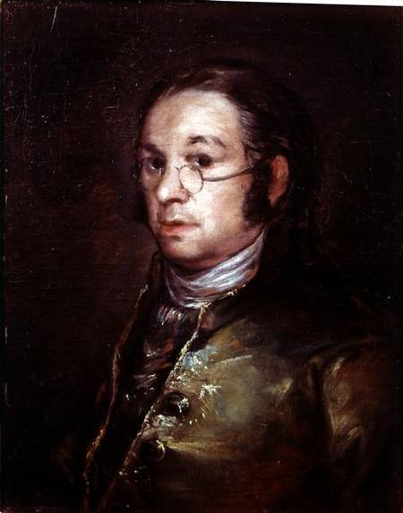 Self Portrait with Glasses a Francisco Jose de Goya