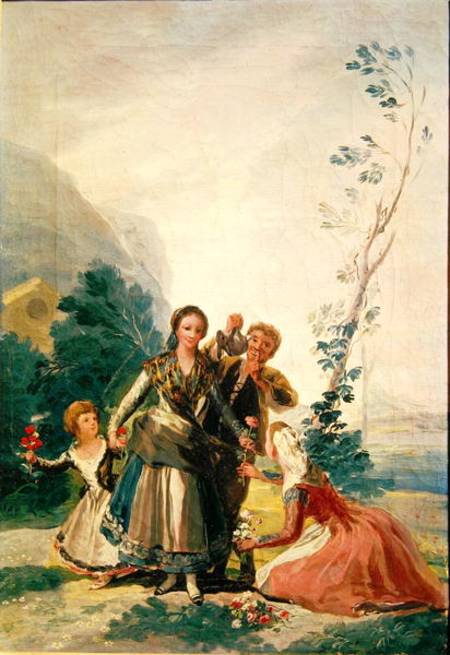 Spring or the Flower Seller a Francisco Jose de Goya