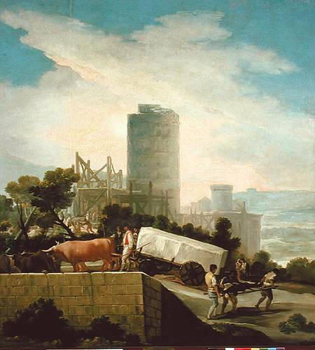 Transporting a Stone Block a Francisco Jose de Goya
