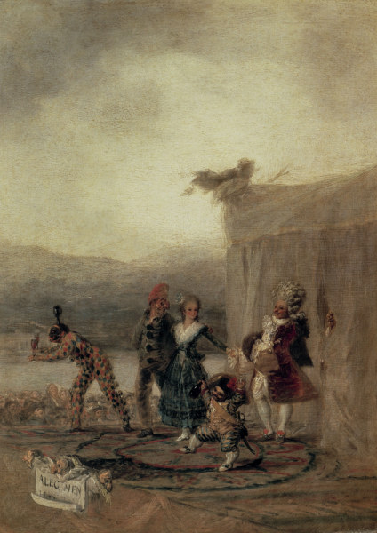Travelling Commedia dellarte. a Francisco Jose de Goya