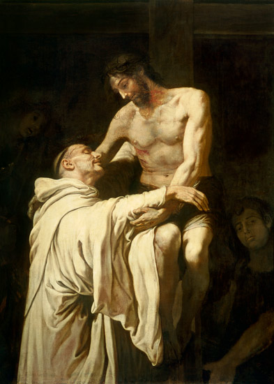 Christ Embracing St. Bernard a Francisco Ribalta