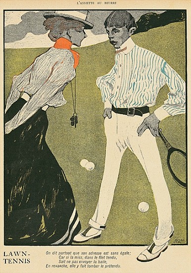 Lawn Tennis, from ''L''Assiette au Beurre'', 1st February 1902 a Francisco Xavier Gose