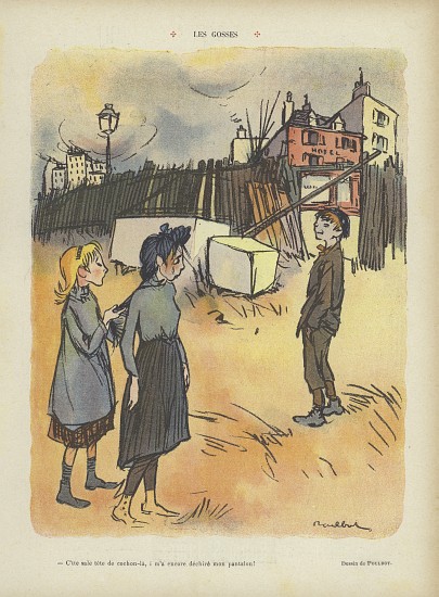 Kids. Illustration for Le Rire a Francisque Poulbot