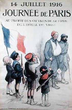 Poster for the Journee de Paris exhibition, 14th July