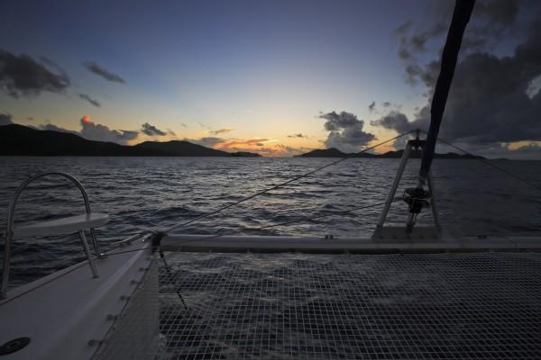 SUNSET ON THE SEA IN PRASLIN a Franck Camhi