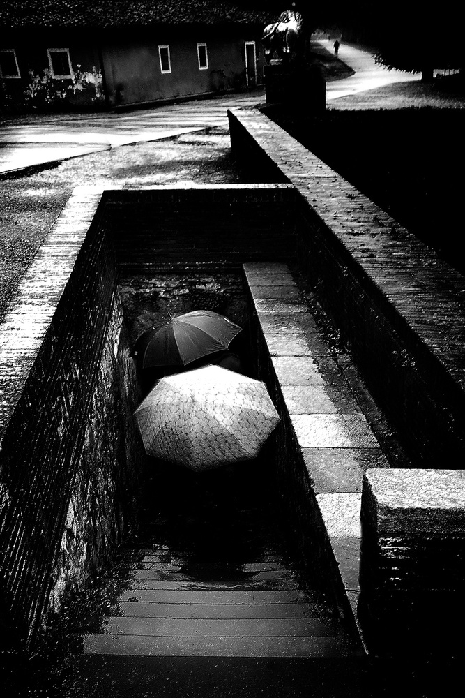 two umbrellas a Franco Maffei