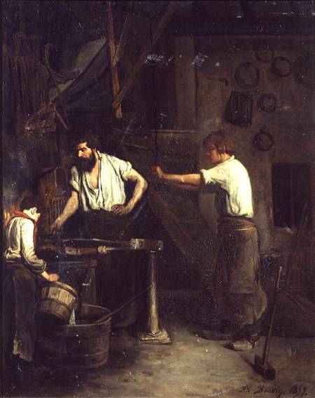 The Blacksmiths, Memory of Treport a François Bonvin