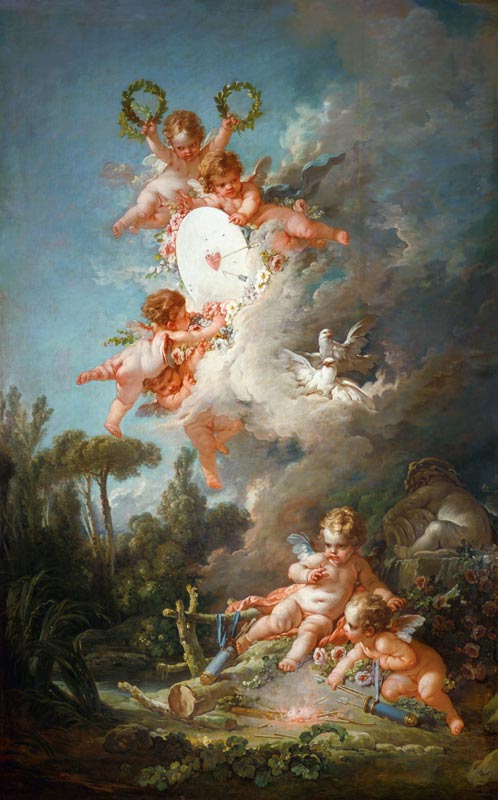 Cupid's Target, from 'Les Amours des Dieux' a François Boucher