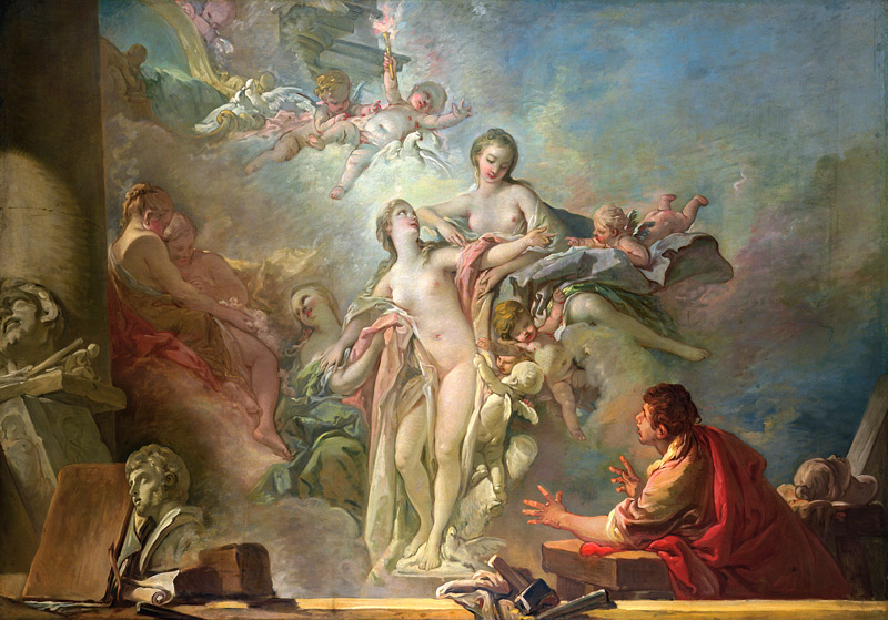 Pygmalion and Galatea a François Boucher