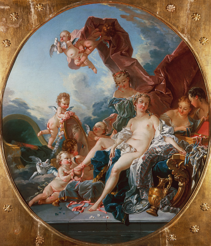 Venus at her Toilet a François Boucher