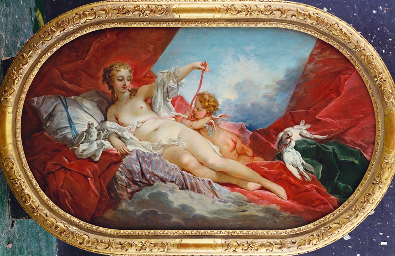 Venus and Cupid a François Boucher