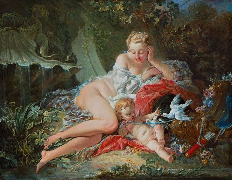Venus and Amor a François Boucher